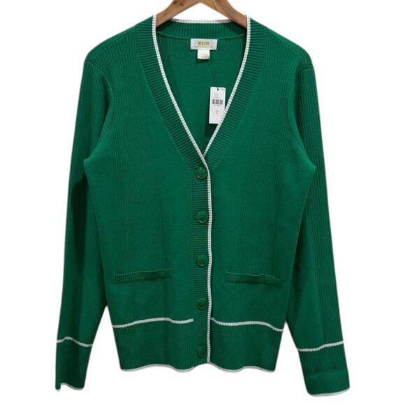 NWT Anthropologie Tipped V-Neck
Cardigan - Picture 2 of 7